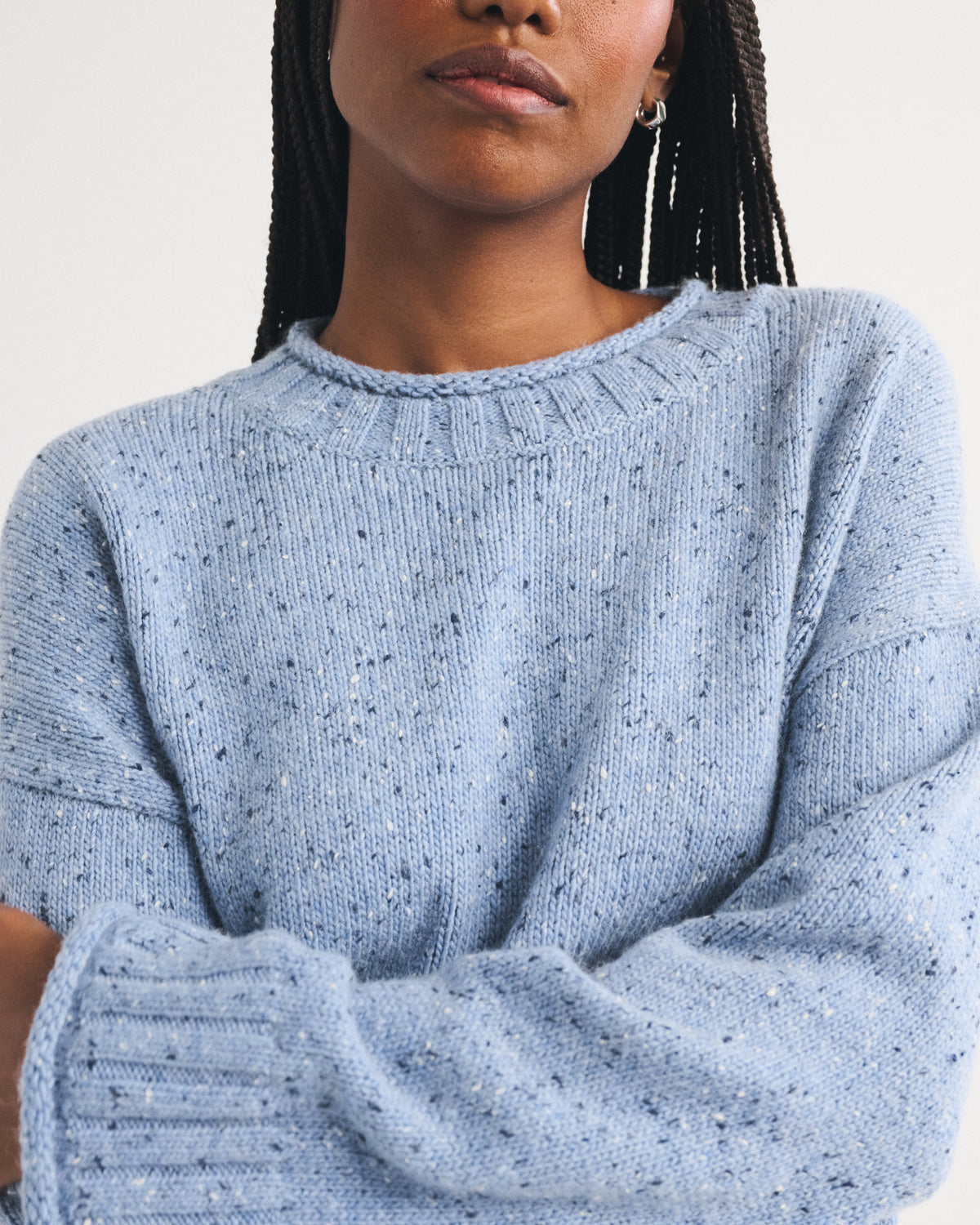 Abercrombie Wool-Blend Roll Neck Crew Sweater