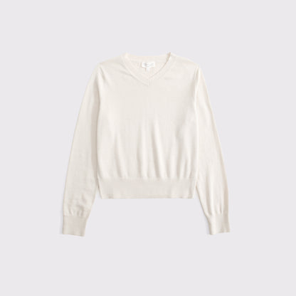 Abercrombie Cotton-Cashmere V-Neck Sweater