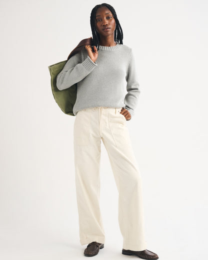 Abercrombie 100% Cotton A&F Madeline Crew Sweater