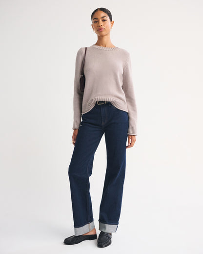 Abercrombie 100% Cotton A&F Madeline Crew Sweater