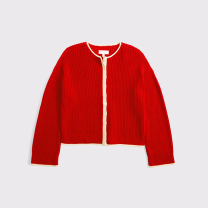 Abercrombie 100% Cotton Roll Neck Cardigan