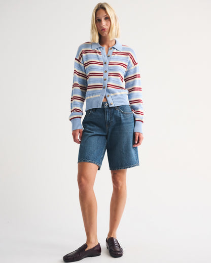 Abercrombie 100% Cotton Collared Cardigan