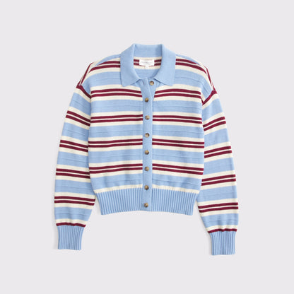Abercrombie 100% Cotton Collared Cardigan