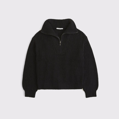 Abercrombie Rib Half-Zip Sweater