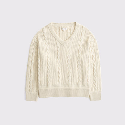 Abercrombie 100% Cotton Dad V-Neck Sweater