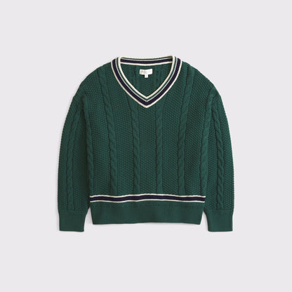 Abercrombie 100% Cotton Dad V-Neck Sweater
