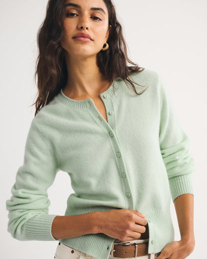 Abercrombie 100% Merino Wool Banded Crew Cardigan
