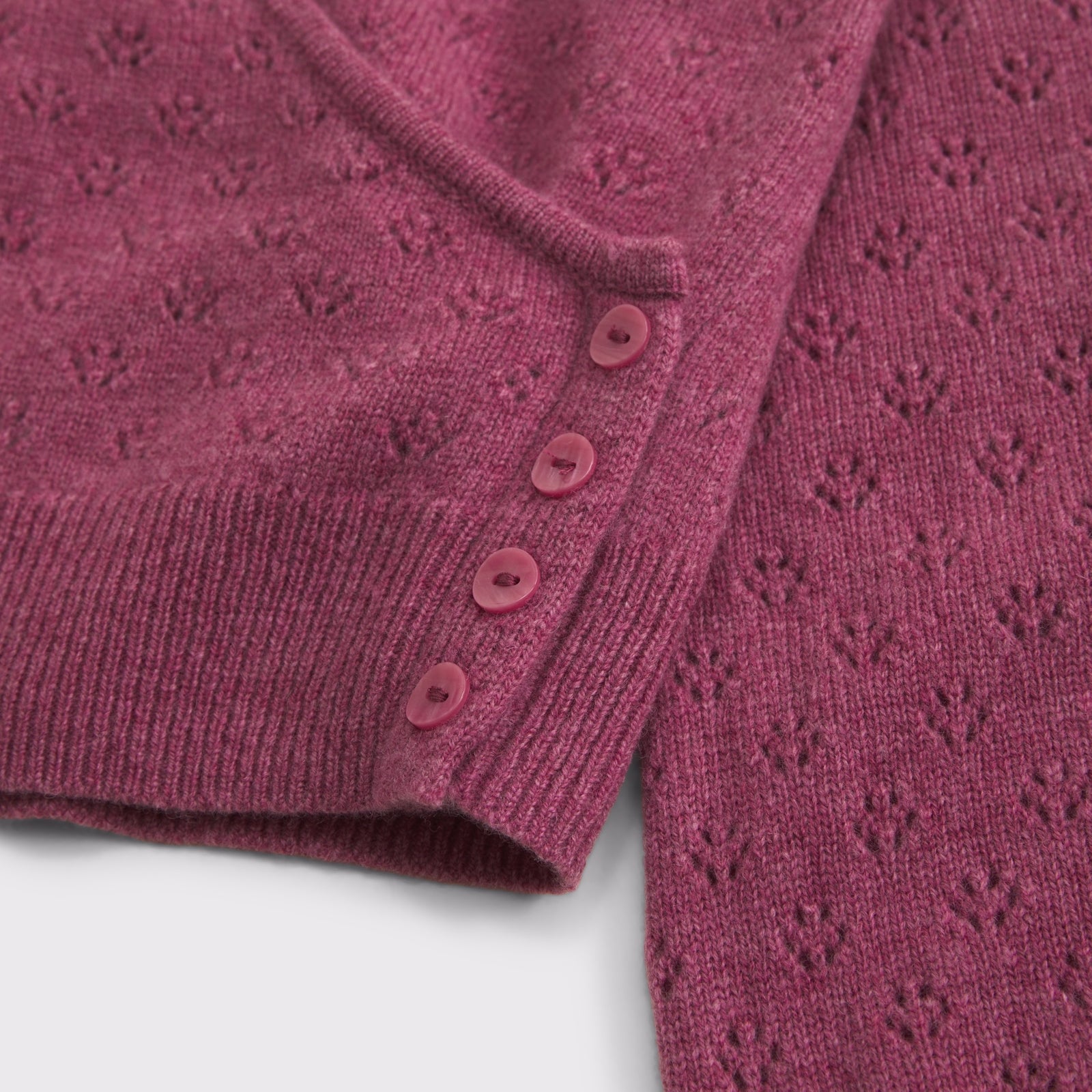 Abercrombie 100% Merino Wool Pointelle Wrap Sweater