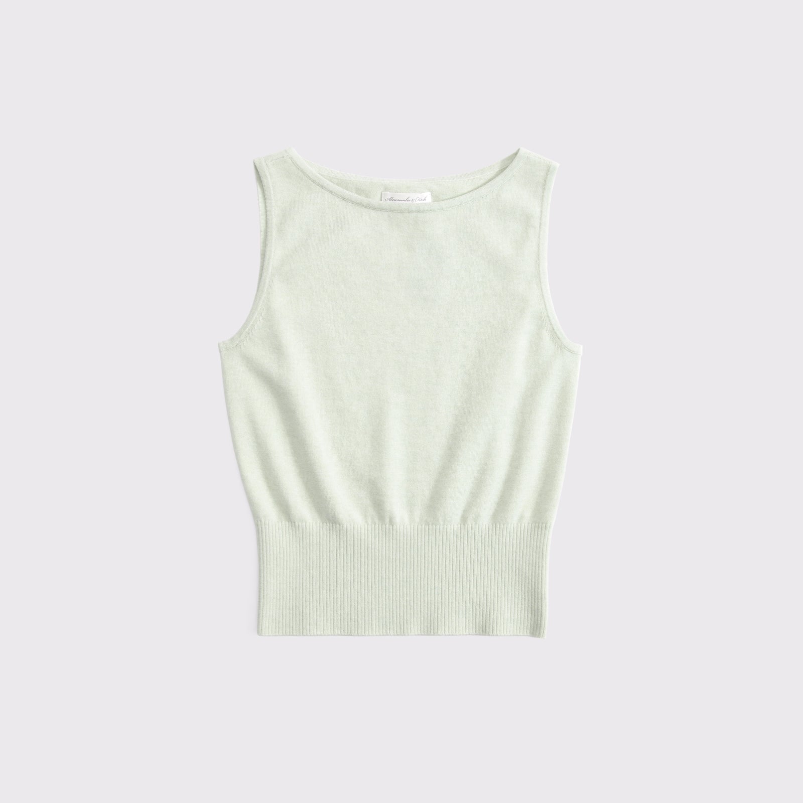 Abercrombie Cotton-Cashmere Blend Banded Shell Sweater