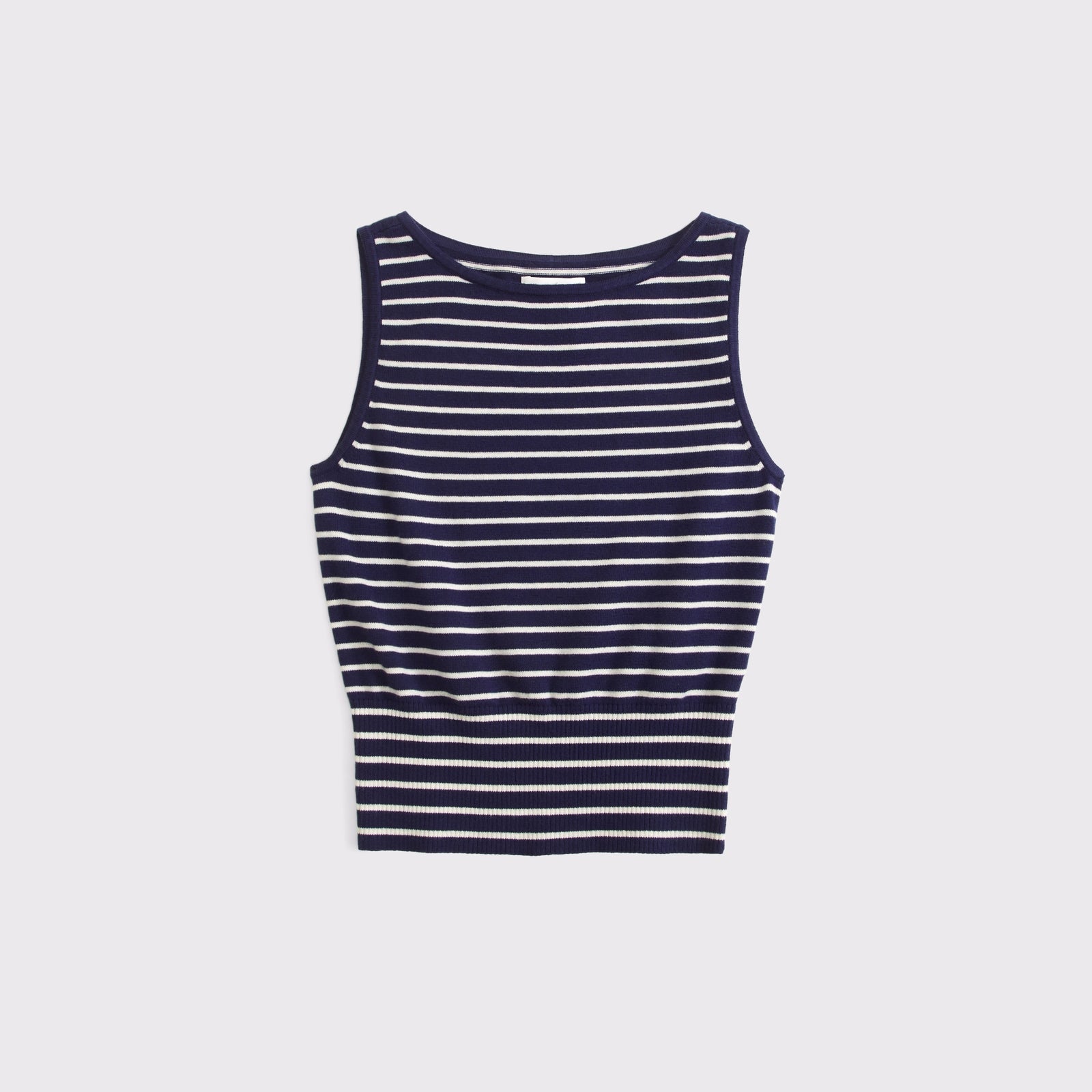 Abercrombie Cotton-Cashmere Blend Banded Shell Sweater