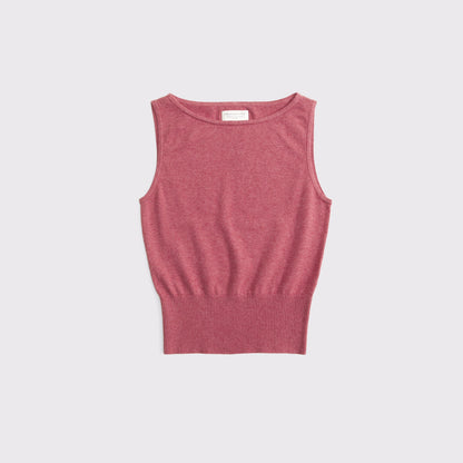 Abercrombie Cotton-Cashmere Blend Banded Shell Sweater