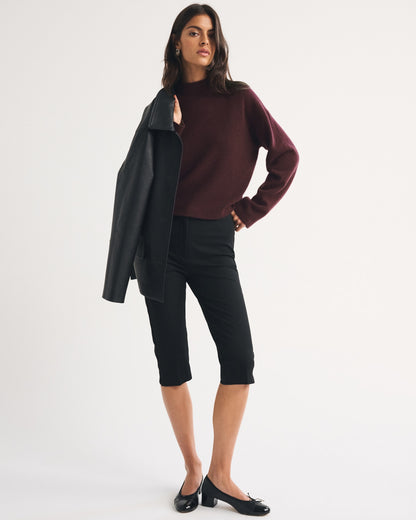 Abercrombie 100% Merino Wool Easy Mock Neck Sweater