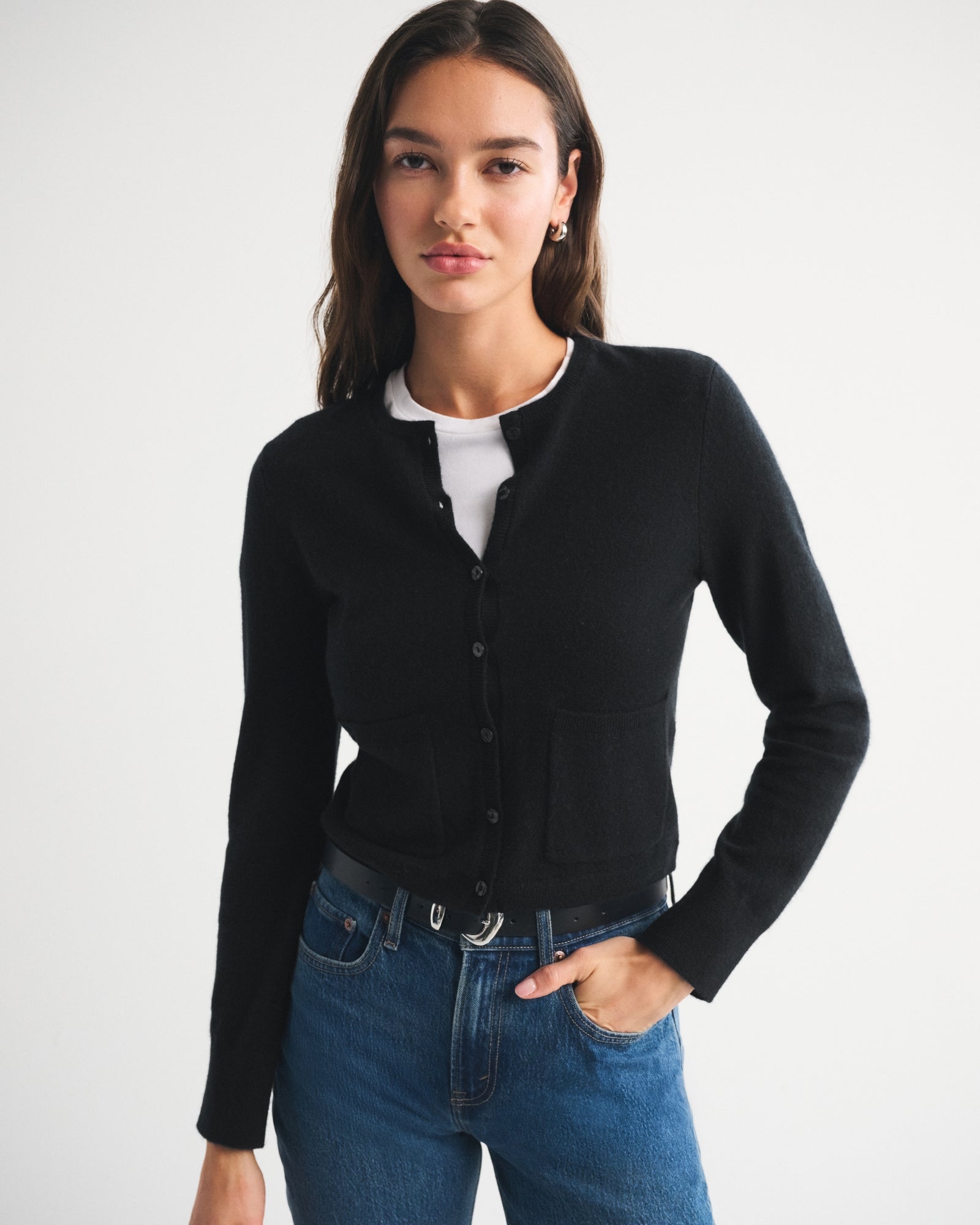 Abercrombie Cashmere Crew Cardigan