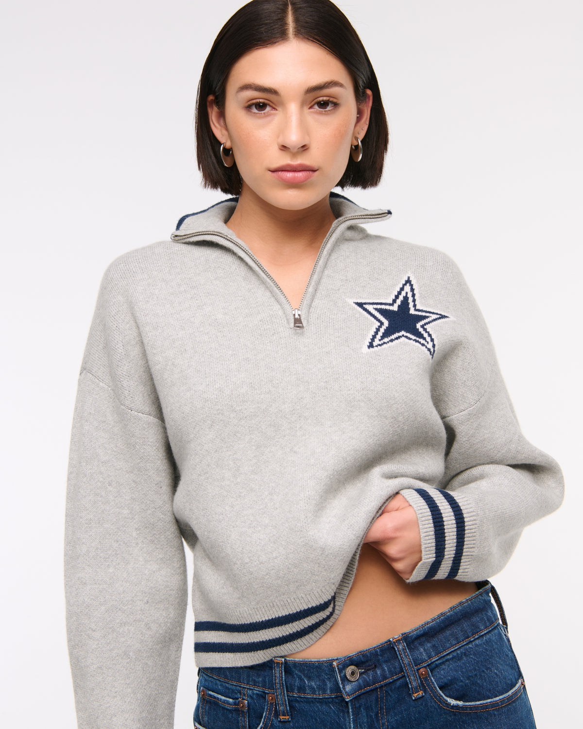 Abercrombie New York Jets LuxeLoft Half-Zip