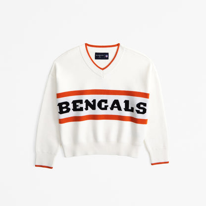 Abercrombie Cincinnati Bengals LuxeLoft V-Neck Sweater
