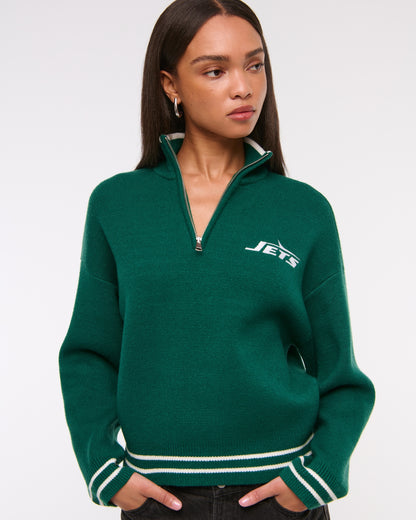 Abercrombie New York Jets LuxeLoft Half-Zip