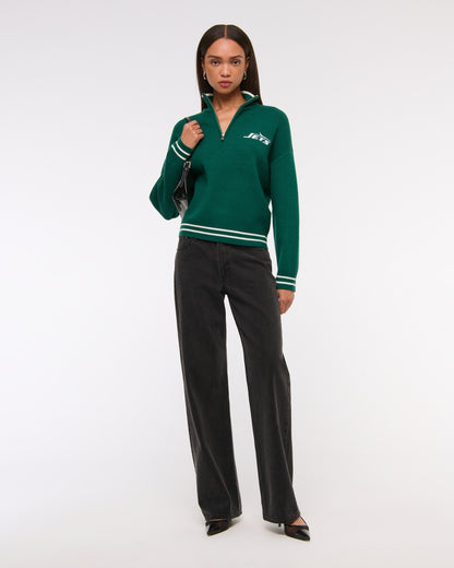 Abercrombie New York Jets LuxeLoft Half-Zip
