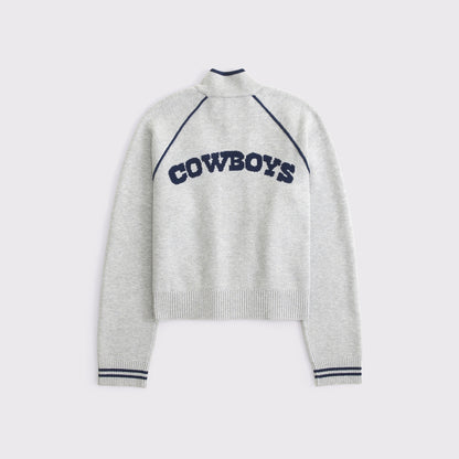 Abercrombie Kansas City Chiefs Mockneck Zipper Cardigan