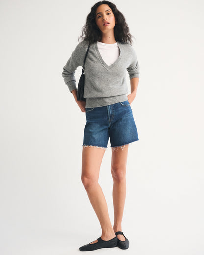 Abercrombie Merino Wool-Blend V-Neck Sweater