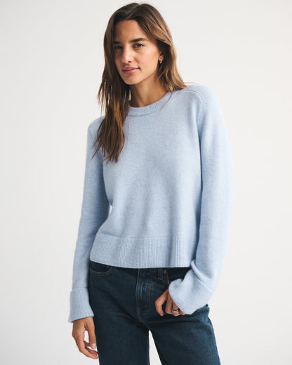 Abercrombie The A&F Madeline Merino Wool-Blend Crew Sweater