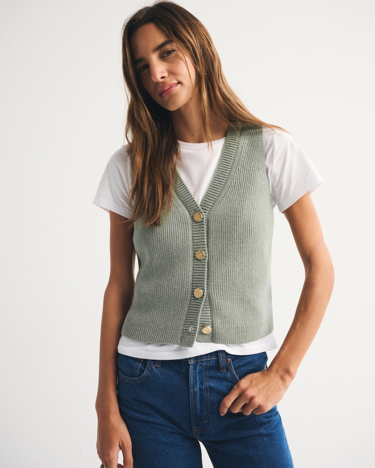 Abercrombie V-Neck Sweater Vest