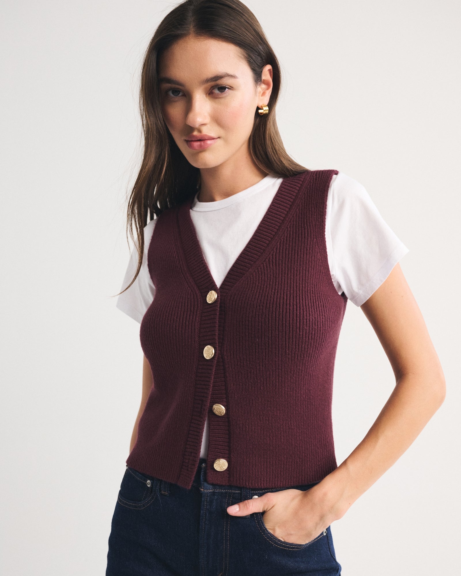 Abercrombie V-Neck Sweater Vest