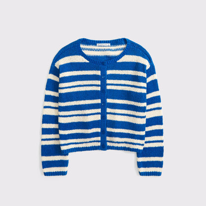 Abercrombie Open-Stitch Textural Crew Cardigan
