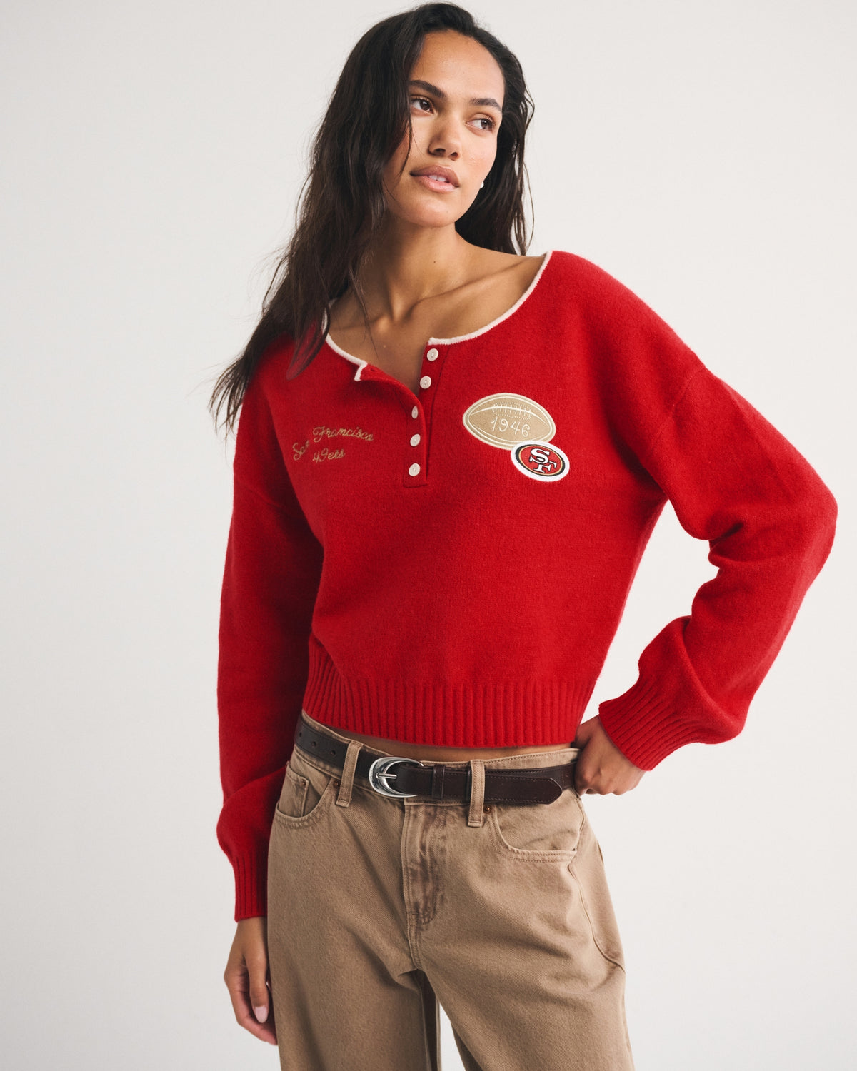Abercrombie Kansas City Chiefs Henley Sweater
