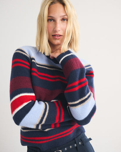 Abercrombie A&F Madeline Textural Crew Sweater