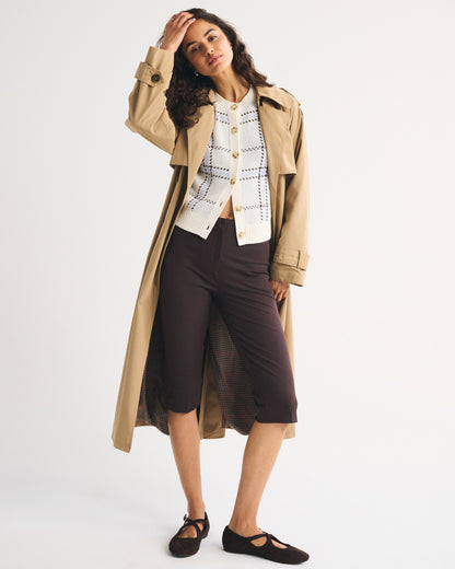 Abercrombie Textural Stitch Shrunken Cardigan