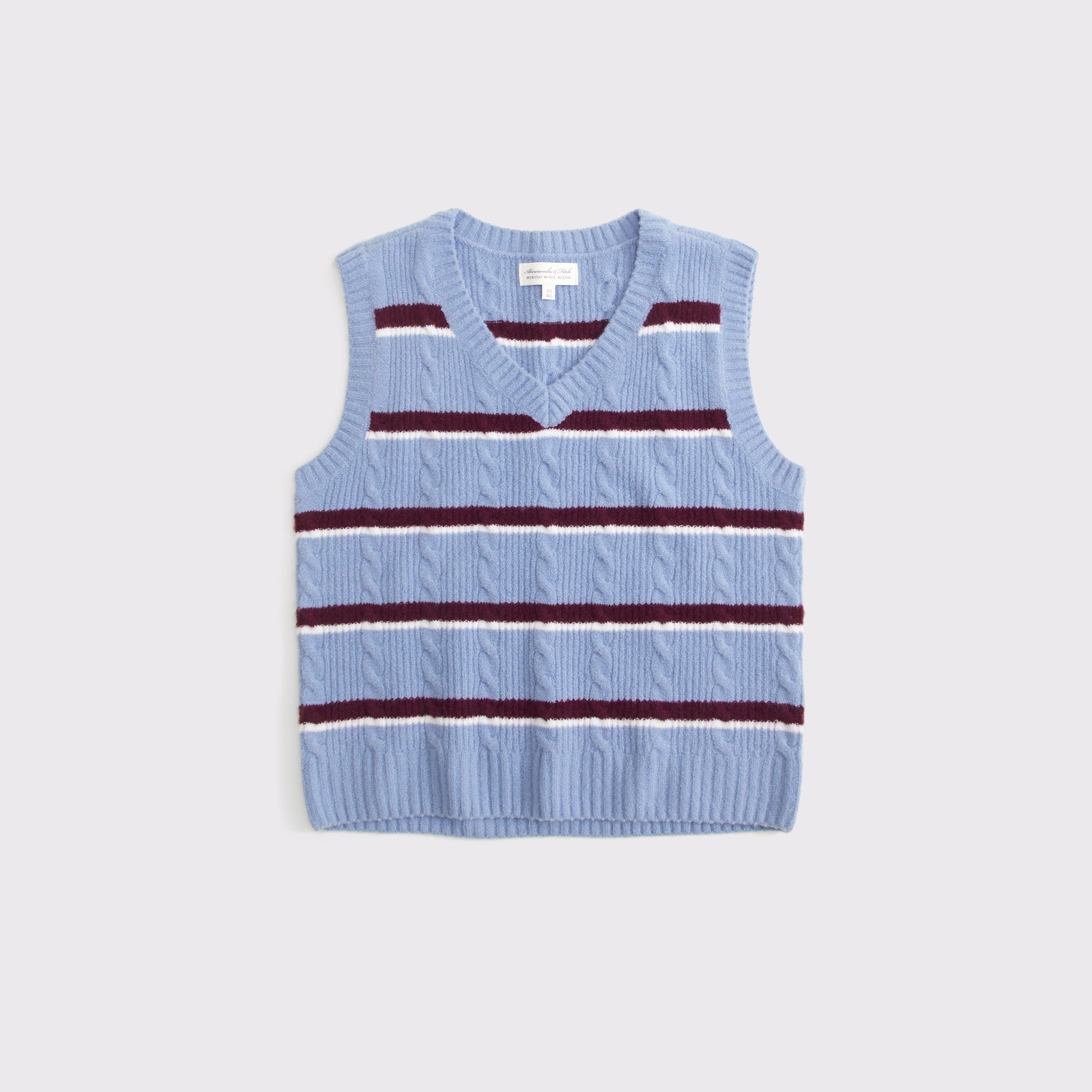 Abercrombie Merino Wool-Blend V-Neck Sweater Vest