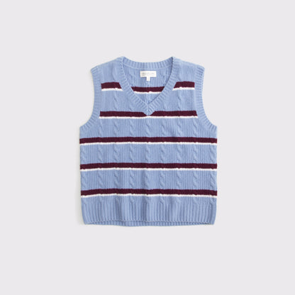 Abercrombie Merino Wool-Blend V-Neck Sweater Vest