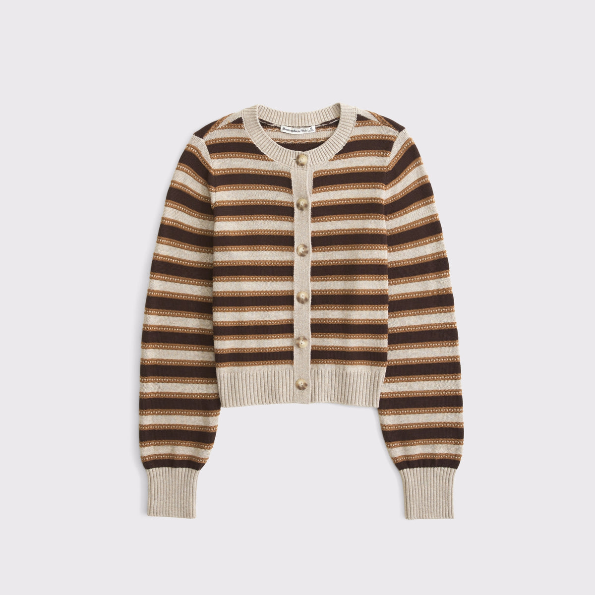 Abercrombie Textural Stitch Shrunken Cardigan