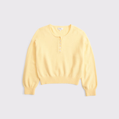 Abercrombie Merino Wool-Blend Henley Sweater