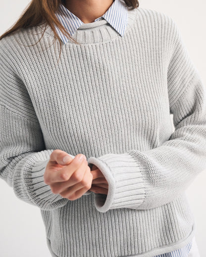Abercrombie 100% Cotton Roll Neck Crew Sweater