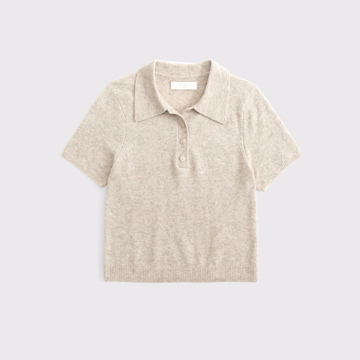 Abercrombie Merino Wool-Blend Short-Sleeve Polo