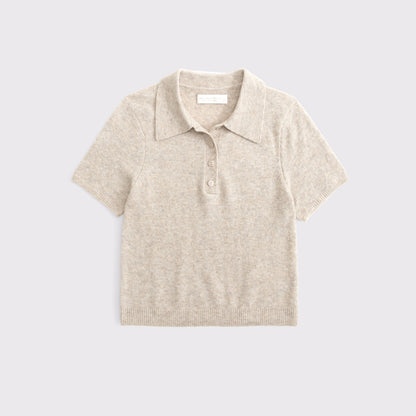 Abercrombie Merino Wool-Blend Short-Sleeve Polo
