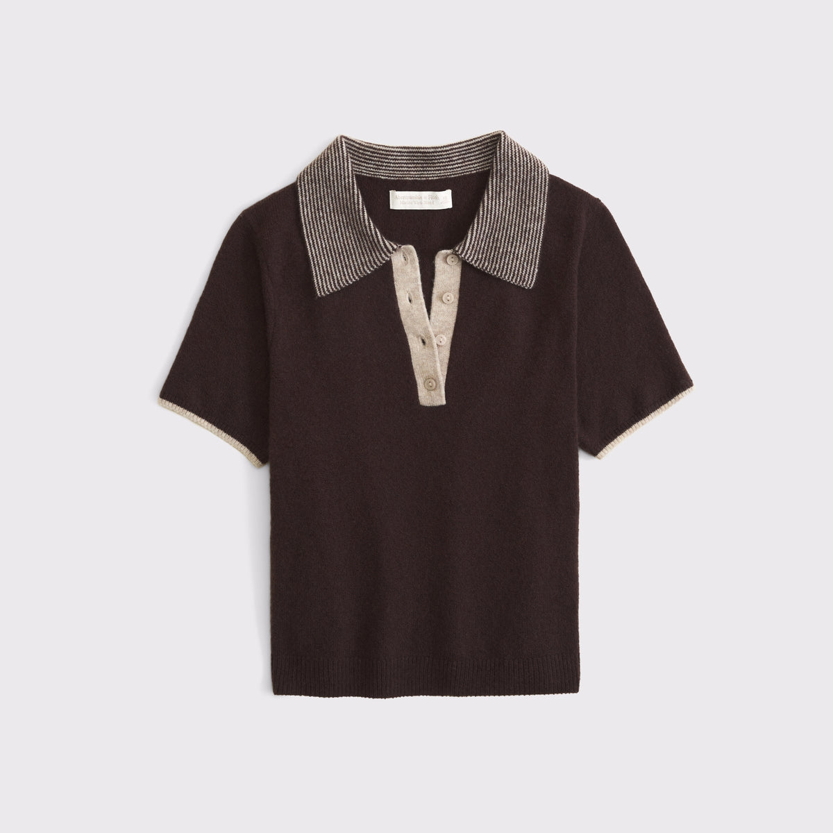 Abercrombie Merino Wool-Blend Short-Sleeve Polo