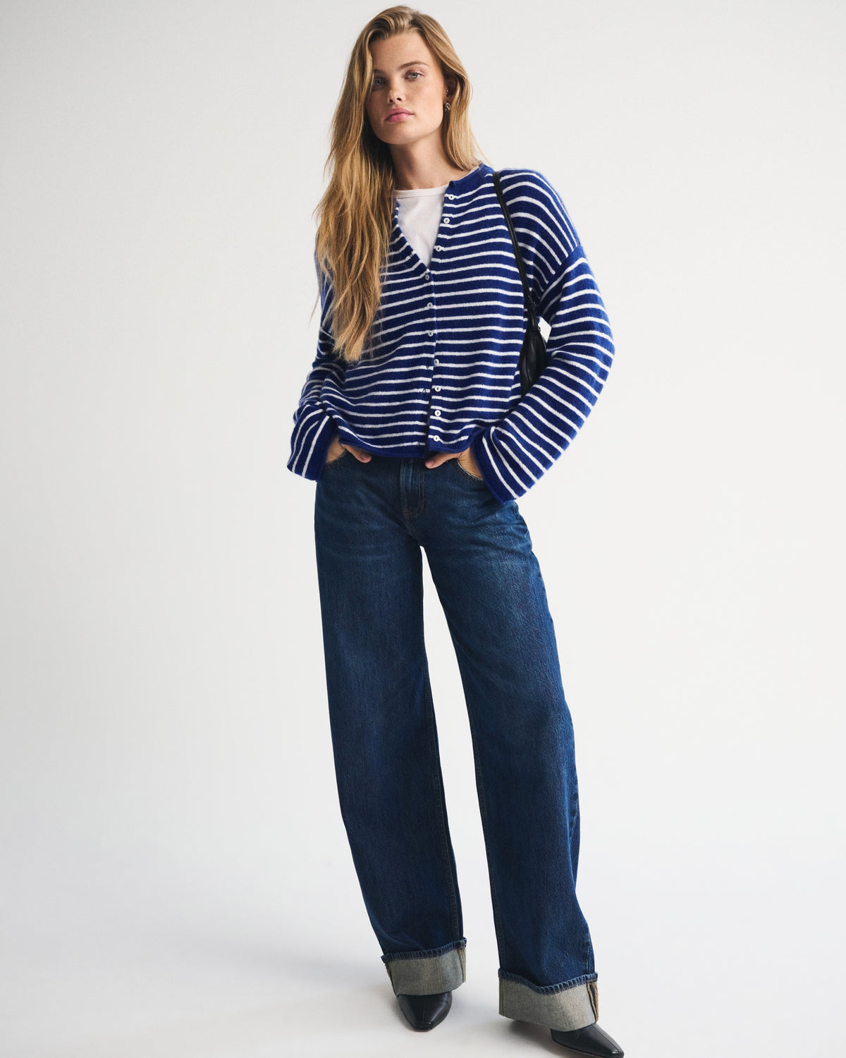 Abercrombie Merino Wool-Blend Roll Neck Cardigan