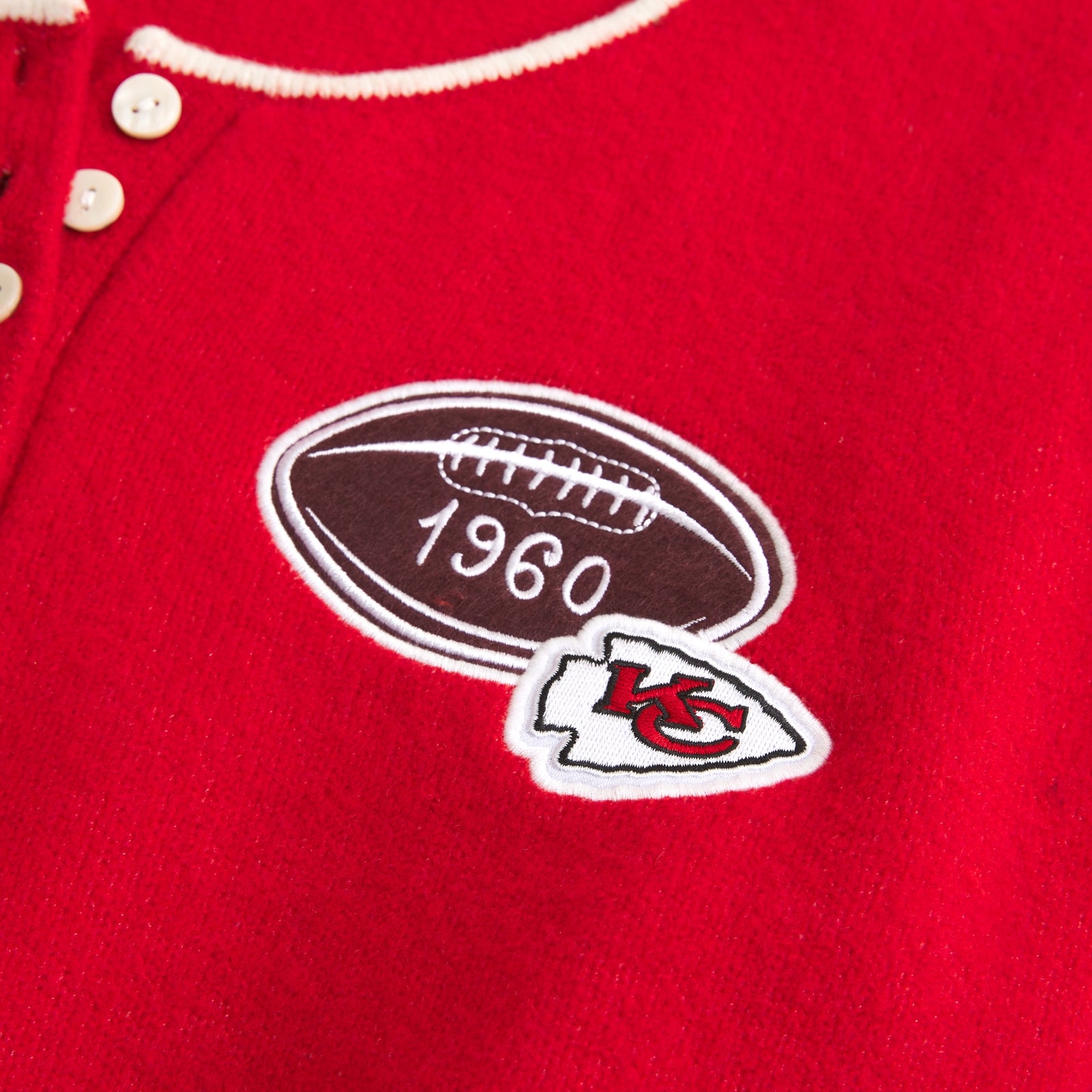 Abercrombie Kansas City Chiefs Henley Sweater