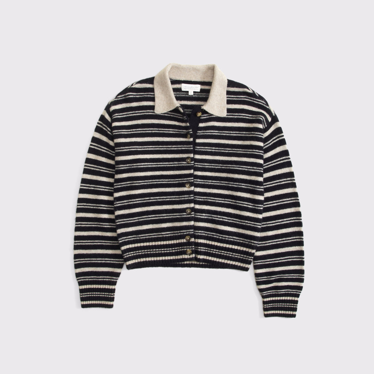 Abercrombie Merino Wool-Blend Collared Cardigan