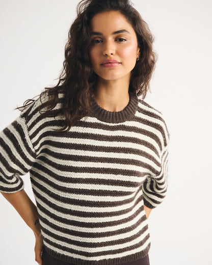 Abercrombie Short-Sleeve Boxy Sweater Tee