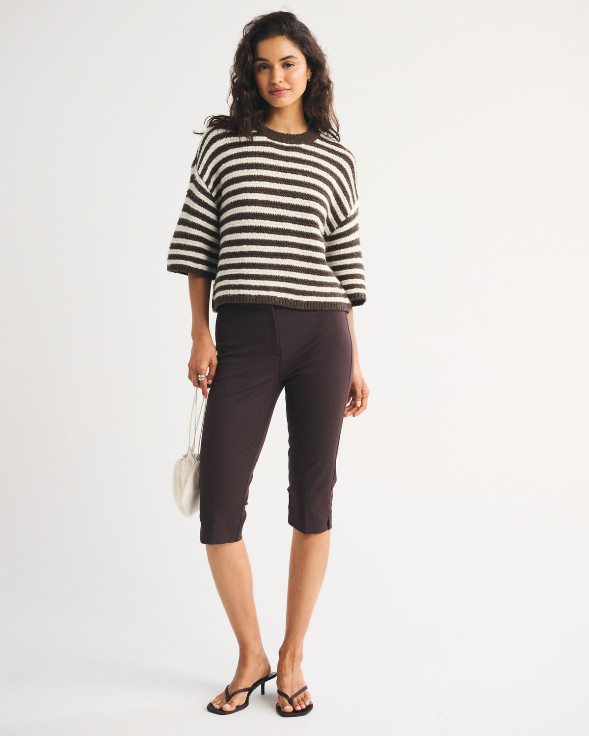 Abercrombie Short-Sleeve Boxy Sweater Tee