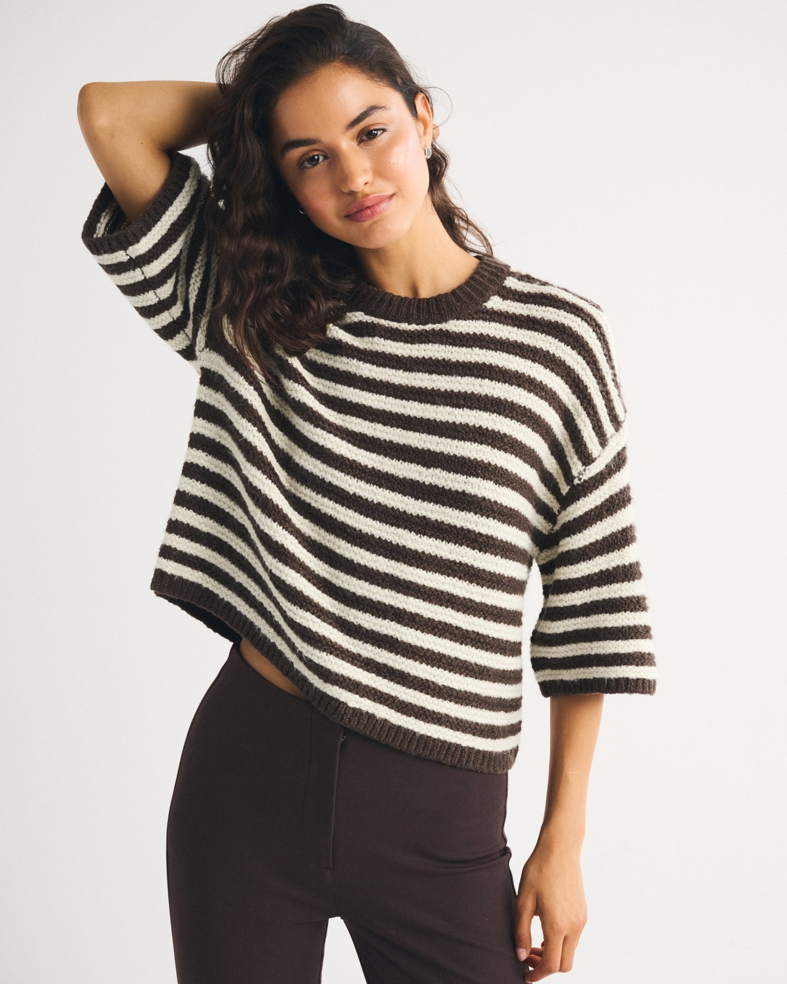 Abercrombie Short-Sleeve Boxy Sweater Tee