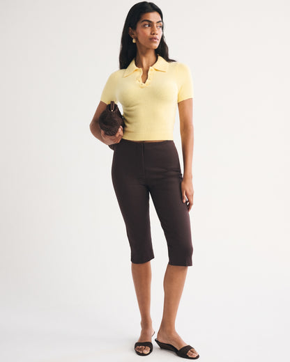 Abercrombie Merino Wool-Blend Short-Sleeve Polo