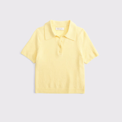 Abercrombie Merino Wool-Blend Short-Sleeve Polo