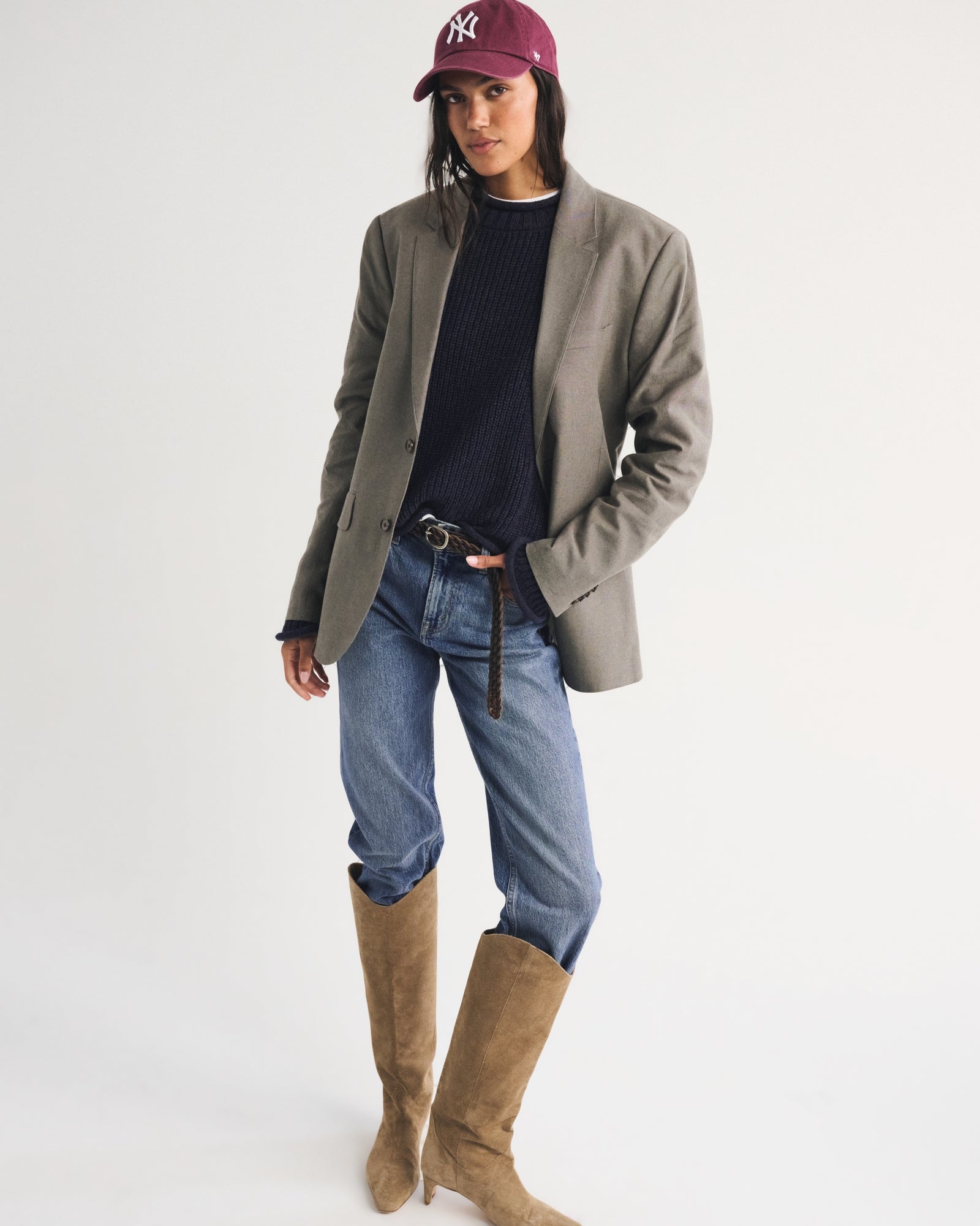 Abercrombie 100% Cotton Roll Neck Crew Sweater