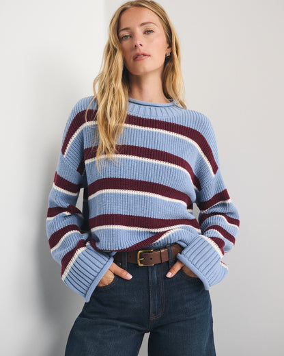 Abercrombie 100% Cotton Roll Neck Crew Sweater