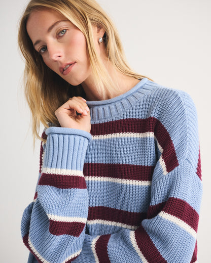 Abercrombie 100% Cotton Roll Neck Crew Sweater