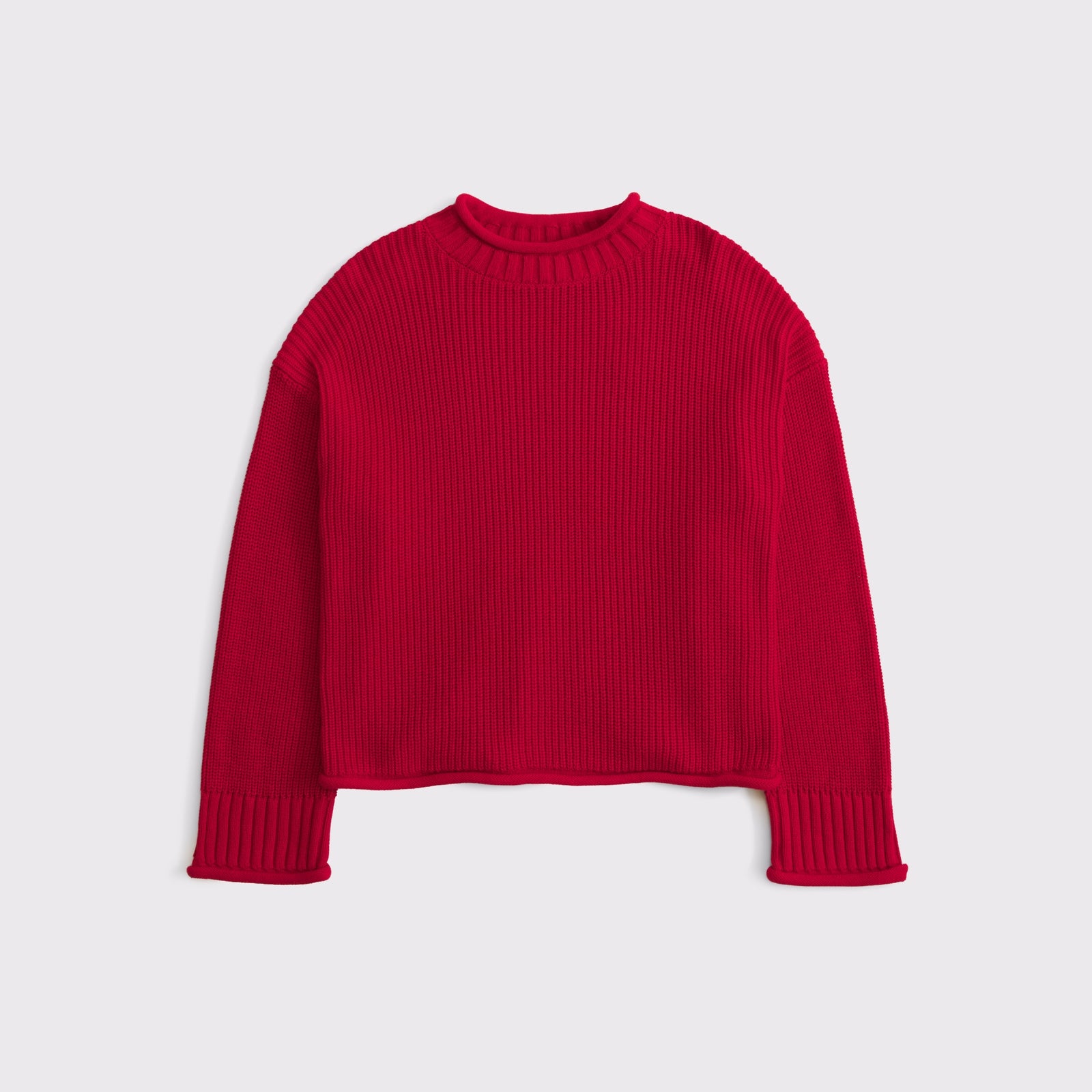 Abercrombie 100% Cotton Roll Neck Crew Sweater